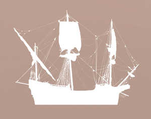 The height and number of decks increased as the sail area was
widened with the addition of topsails. The harsh conditions on the
difficult Newfoundland route made it necessary to reduce the size
of the forecastle, to cut down drag in adverse winds. The poop or
quarter deck, on the other hand, was extended forward all the way
to the mainmast.