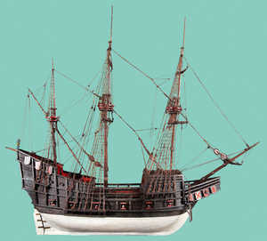 In 1608, the Spanish Crown laid down mandatory proportions
for all ships built to operate on the Indies Run. This did not please
Basque shipbuilders, who argued that the new ships had less capacity than traditional ones, with their proven commercial success.
However, the defensive needs of the Crown prevailed, although the
ordinances were relaxed in 1613..