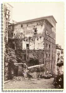 Berriatua Tower at the beginning of the XX century (Mutriku).