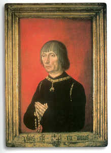 Portrait of Louis de Brugge (d. 1492), Lord of Gruuthuse, Count of Winchester, Toison Knight, tradesman from Bruges, related to the Guipuzcoan commercial markets