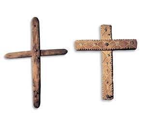 101.	Small wooden crosses carved and blessed on the day of the Holy Cross were nailed to the doors of the house to stop evil influences from entering. These had to be renewed each year.