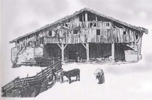 13. L'ancienne ferme Aginaga (Eibar), aujourd'hui disparue avait t construite en bois de chne aux XVIme et XVIIme sicles. Il ne reste plus aucun vestige des fermes mdivales.