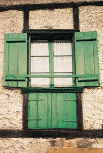 134.	One of the window embrasures of Ierobi Haundi (Oiartzun), was carved in the classicist syle, in the 17th century.