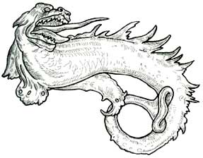 Los iraunsuges de los corsarios vascos no tendrían un aspecto muy diferente de este Leviatán dibujado por Hans Baldung en 1515.