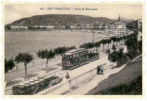 123. San Sebastian's electric tramway.
