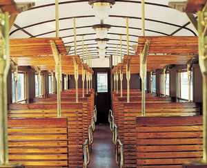 18. A 3rd class passenger carriage.