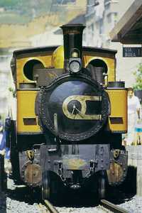 19. La locomotive  vapeur Aurrera, construite en 1898, en service au Muse Basque du Chemin de fer d'Euskotrenbideak. 