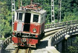 38. Locomotora elctrica Asea de 1932 en el viaducto de Orio. 