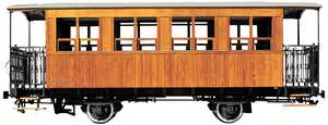 49. A 3rd class carriage from the Vasco-Navarro Railway.