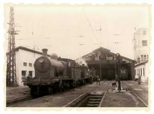 77. Un dpt de locomotives  Irun. 