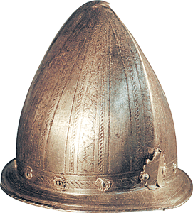77. Early seventeenth century helmet.
