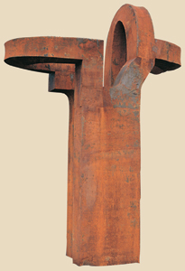 157. Escultura de Eduardo  Chillida, en Chillida Leku, Hernani.