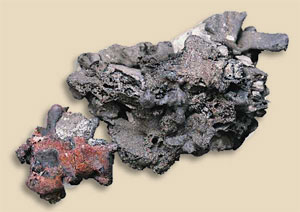39. Agoa y mineral del ensayo científico llevado a cabo en Agorregi.