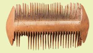 114. Bone comb.
