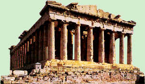 123. Parthenon in Athens (Greece), inaugurated between 438 and 437 BCE.© 