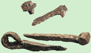 87. Iron building tools found at Basagain.© 