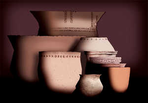 96. Typologie cramique,  la main et au tour, de villages du Gipuzkoa.© Xabi Otero